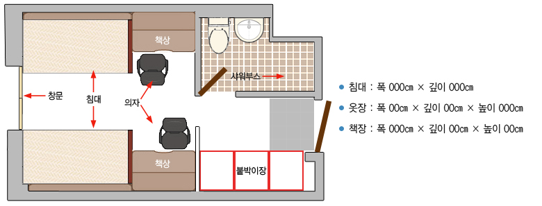사생실 단면도 이미지
